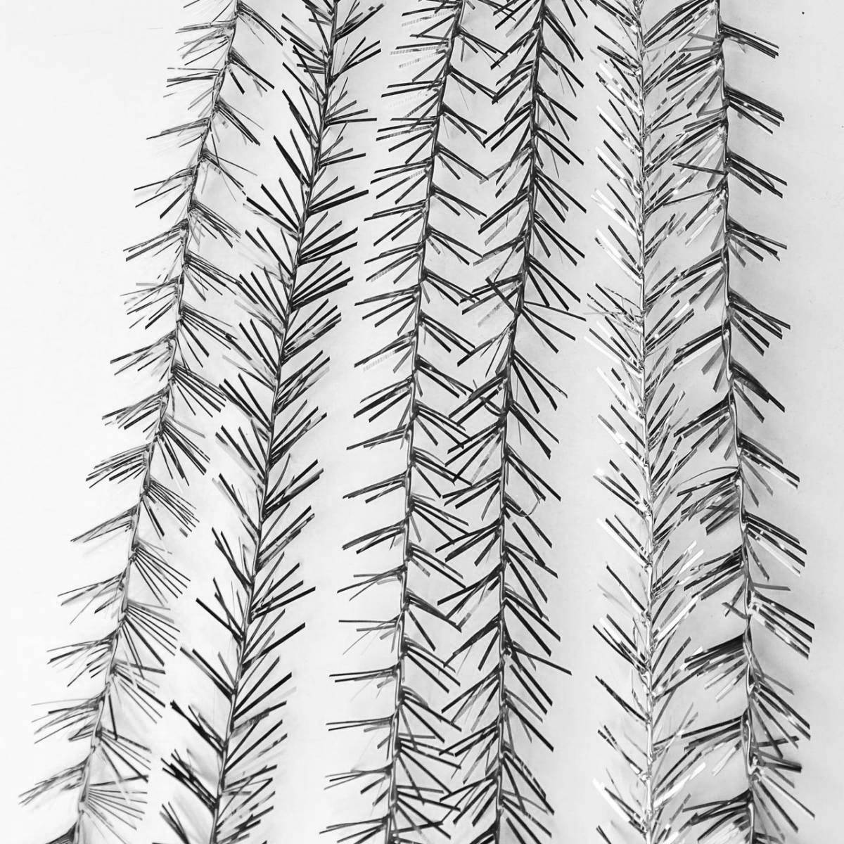 Playful tinsel coloring page