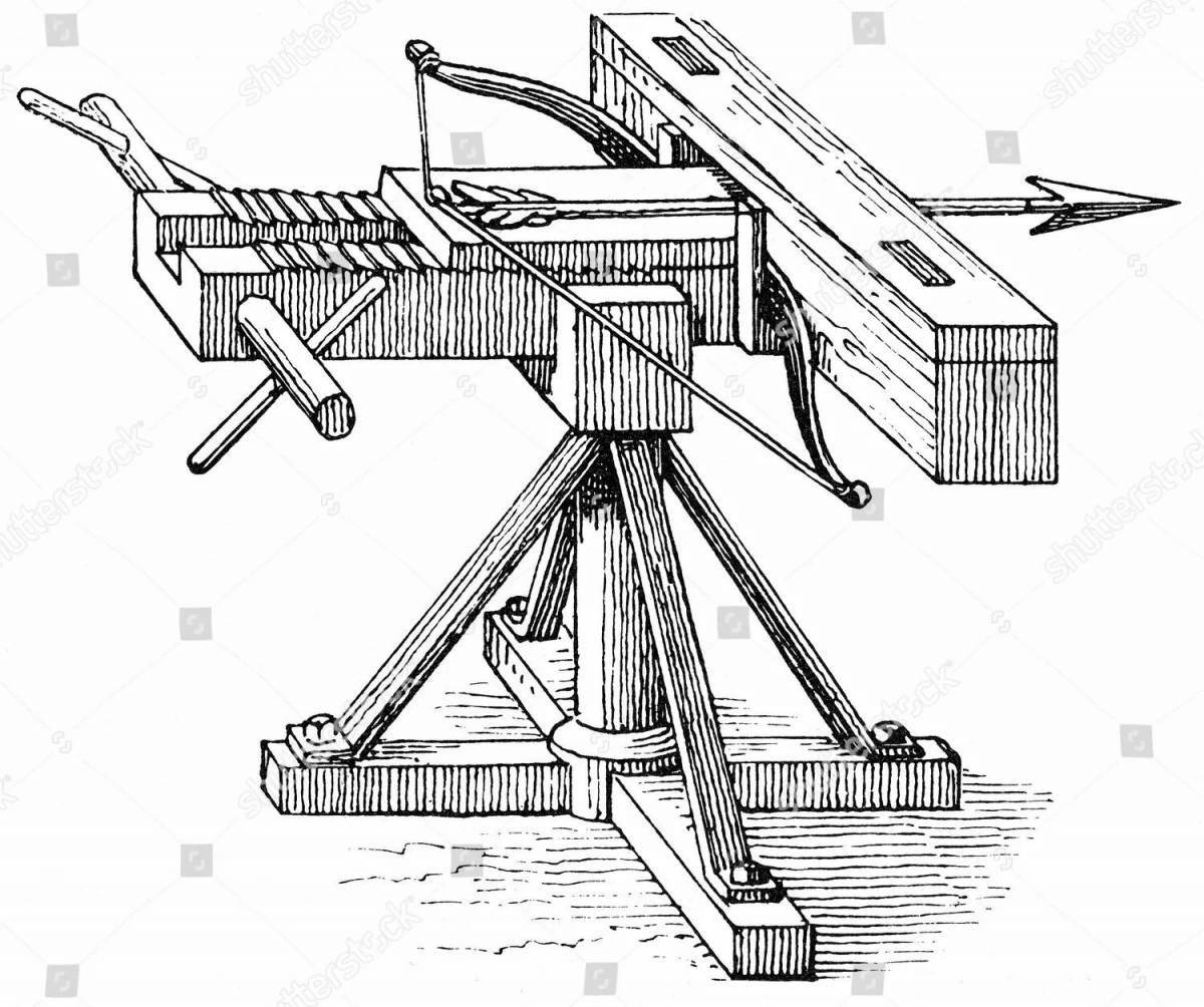 Colouring percussion catapult