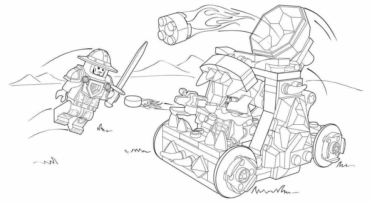 Amazing catapult coloring page