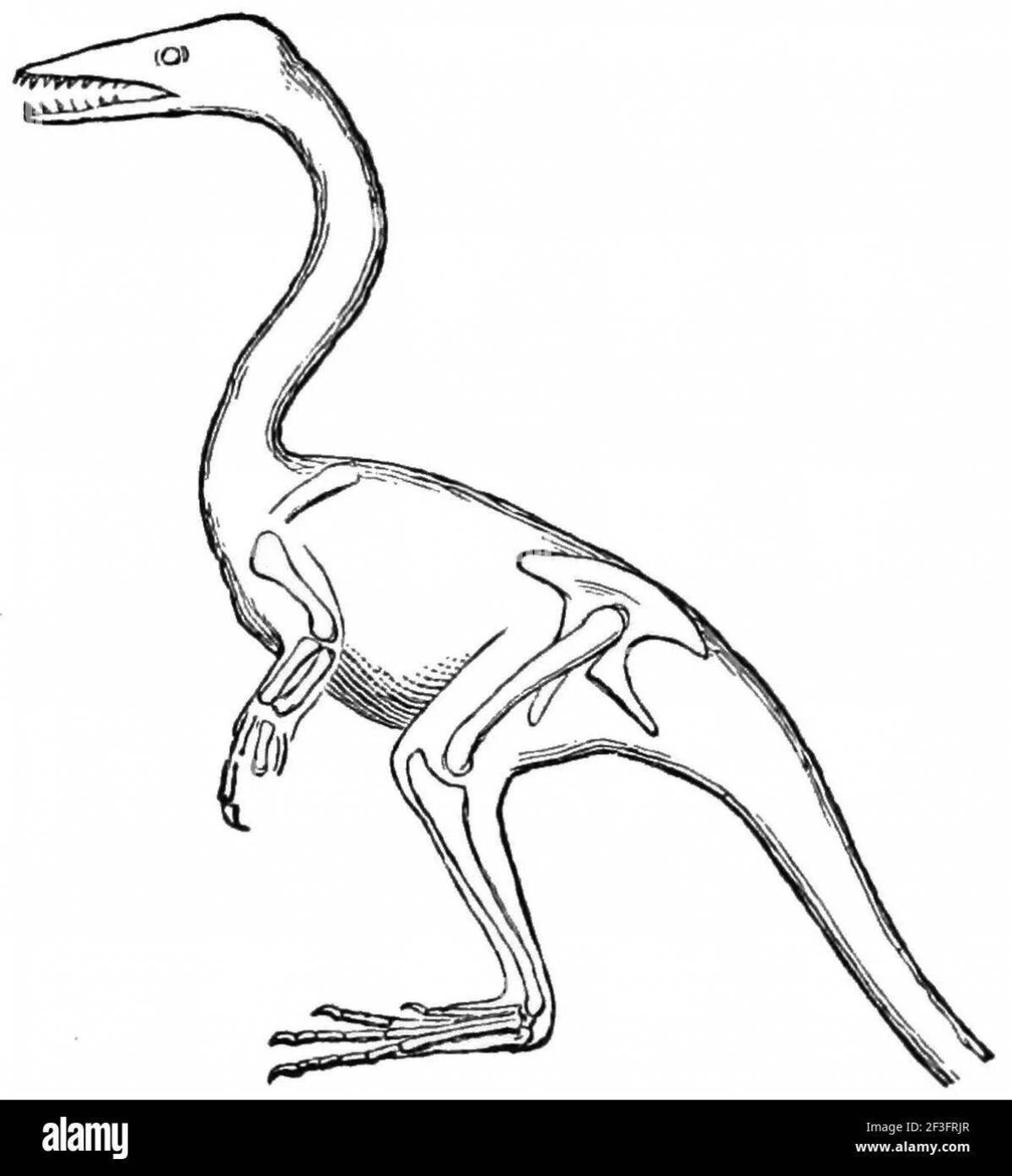 Gallimimus coloring book