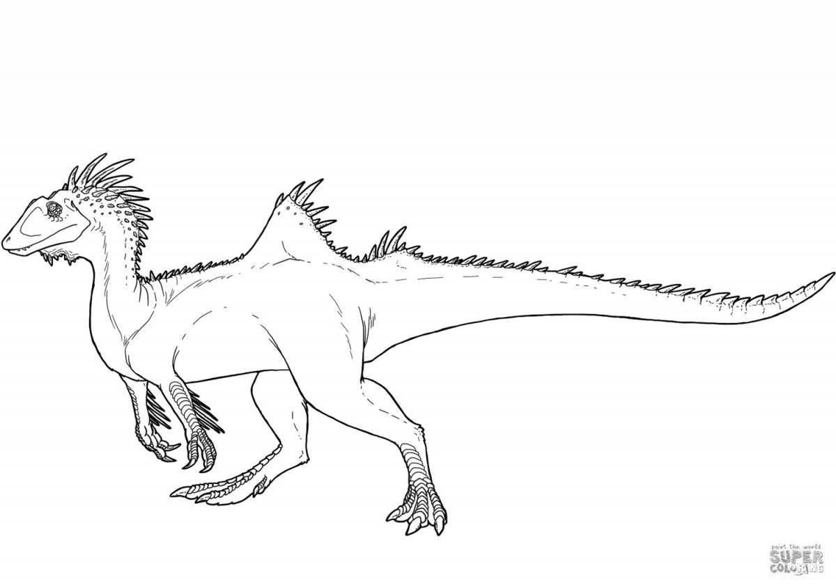 Radiant gallimimus coloring page