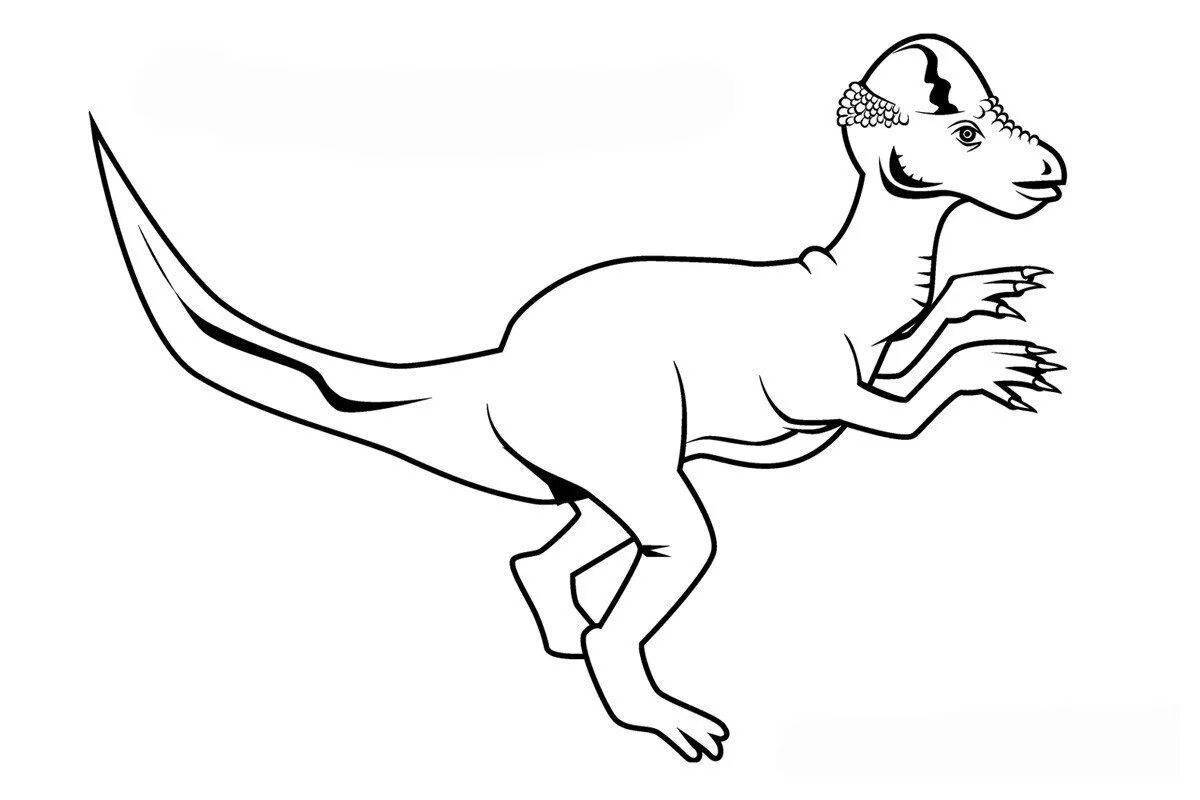 Fascinating gallimimus coloring book