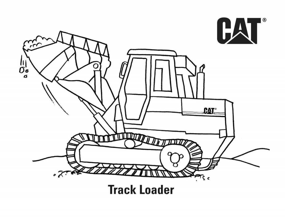 Amazing snowplow coloring page