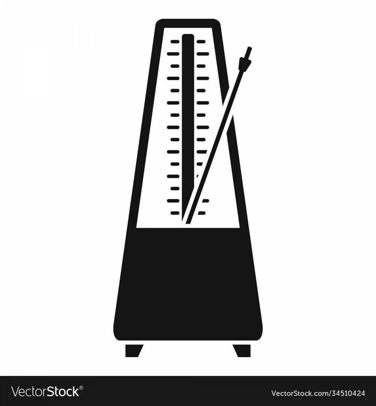 Colouring cheerful metronome