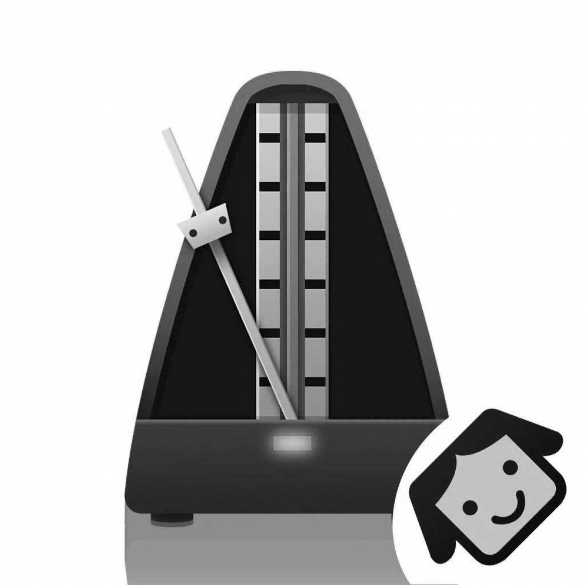 Coloring metronome coloring page