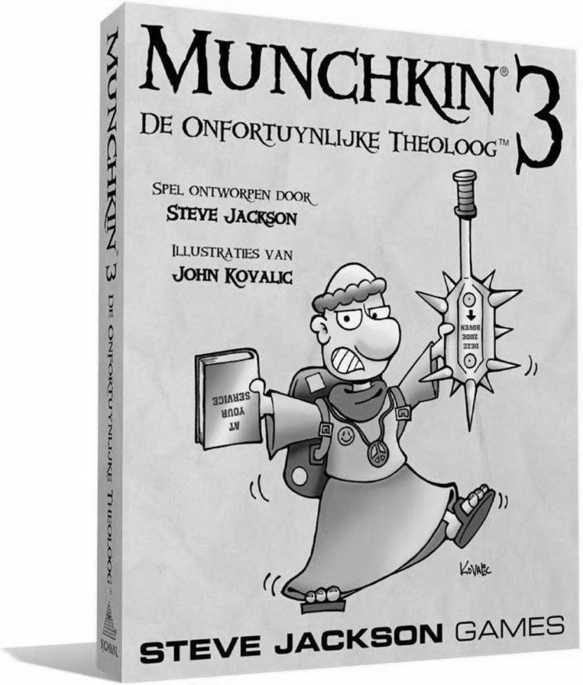 Funny munchkin coloring book