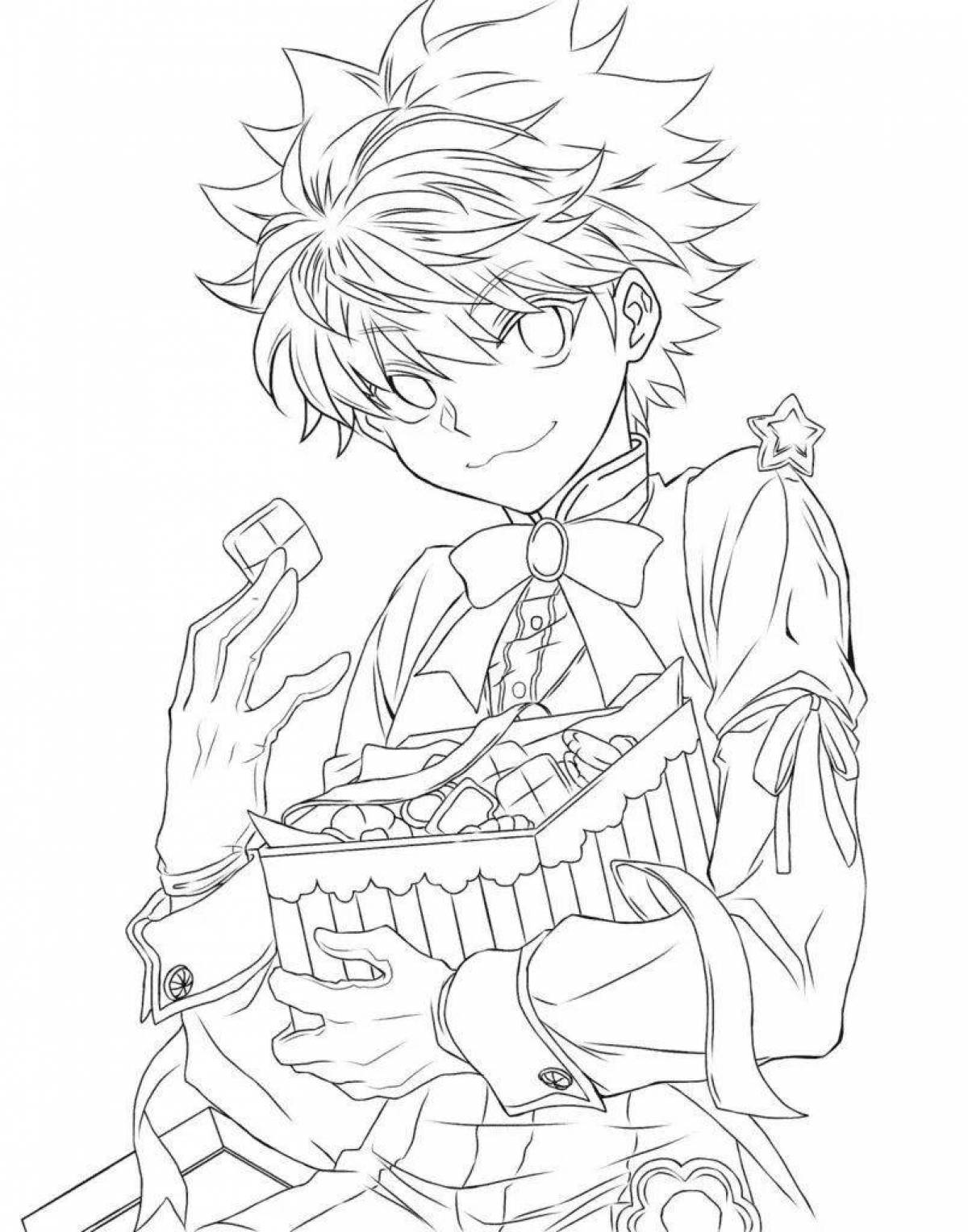 Coloring book shining kurapika