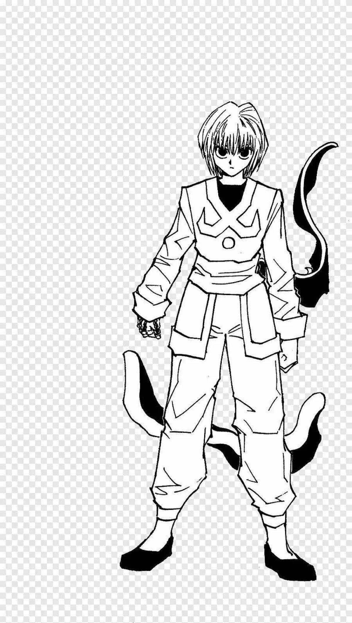 Kurapika live coloring page
