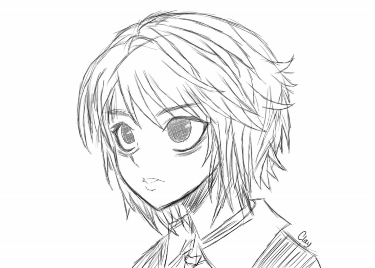 Kurapika's strange coloring