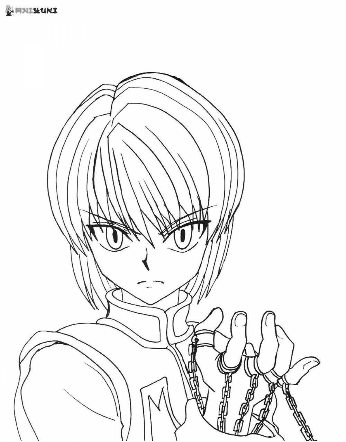 Witty kurapika coloring book