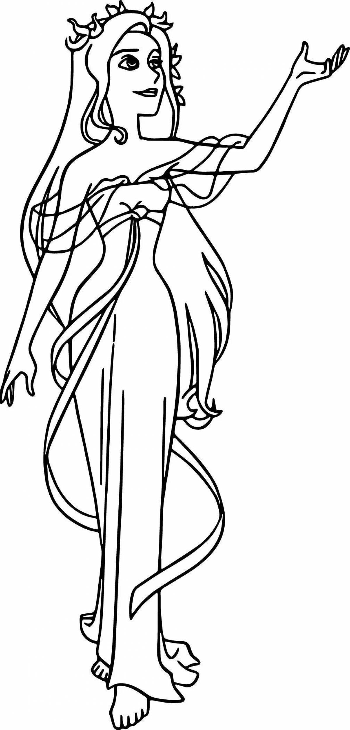 Beautiful giselle coloring page