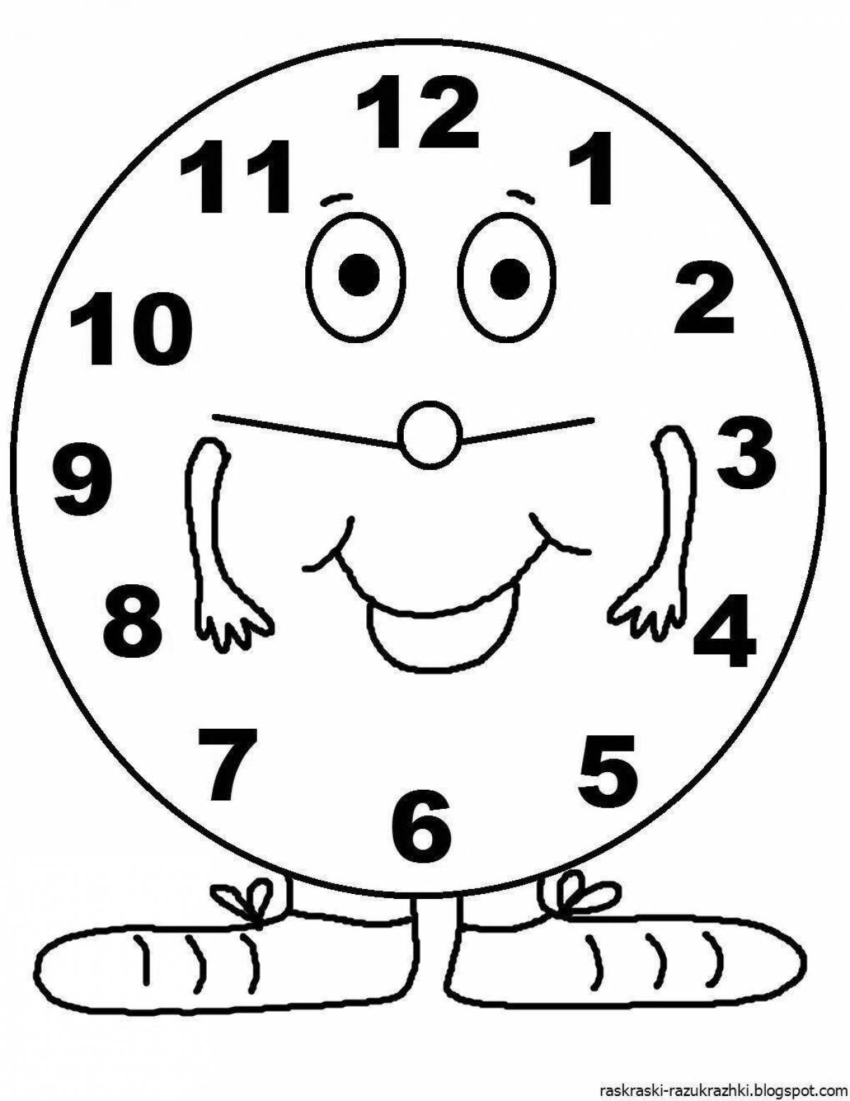 Раскраска Время #6