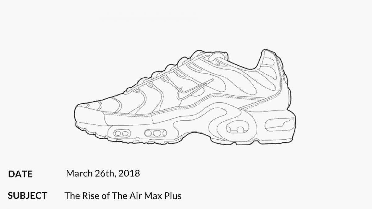 Раскраска Анимированная раскраска nike