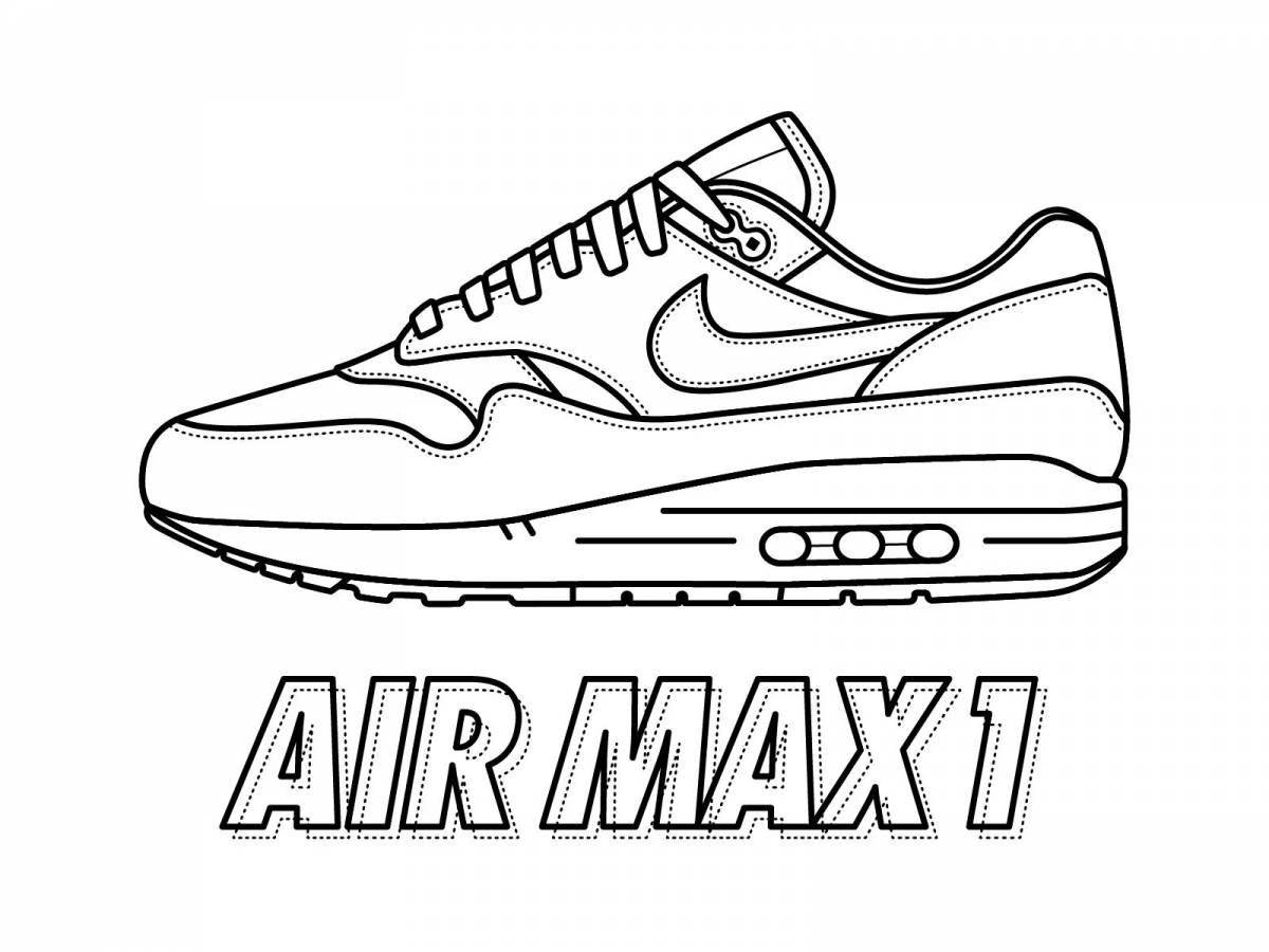 Раскраска Уникальная раскраска nike