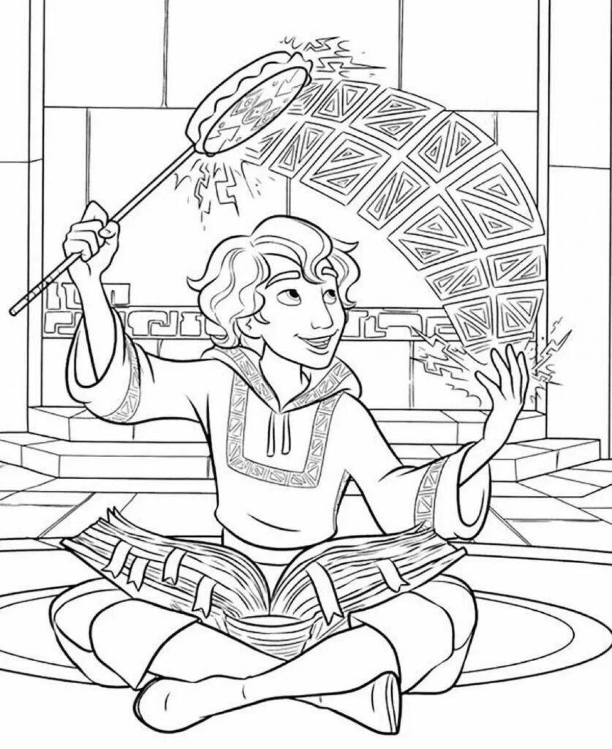 Раскраска великолепная елена