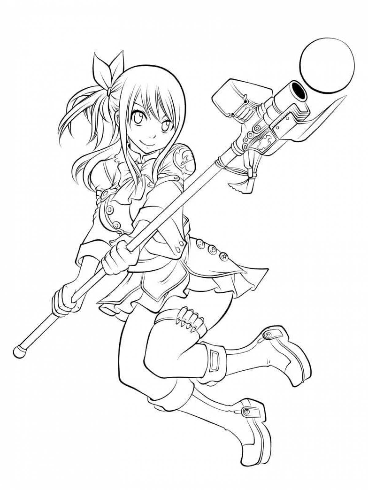 Sunny Lucy coloring page