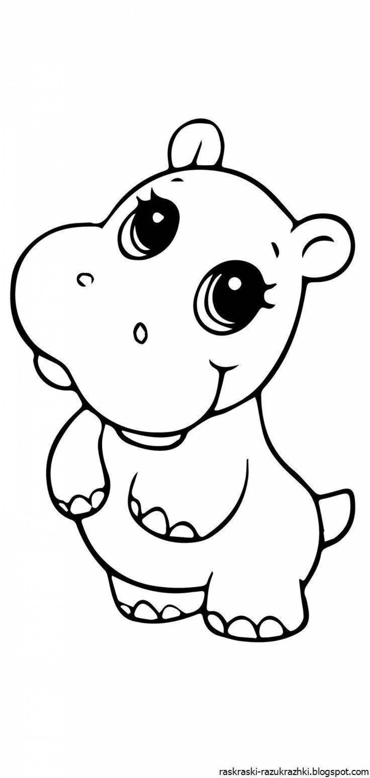 Furry animal coloring pages