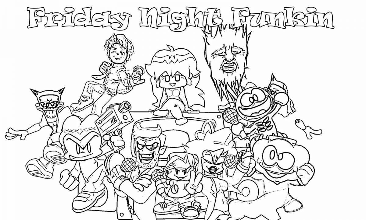 Photo Joyful coloring page end