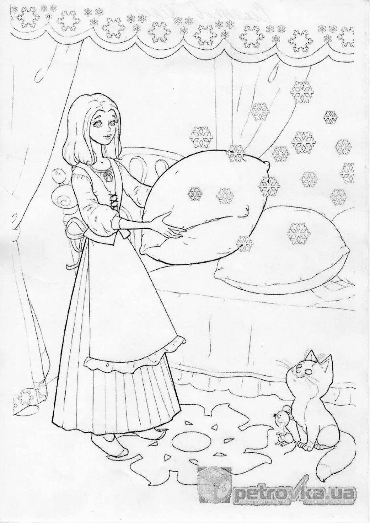 Charming blizzard coloring book