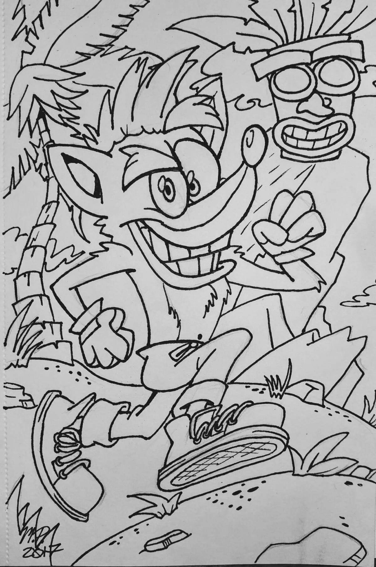 Great crush coloring page