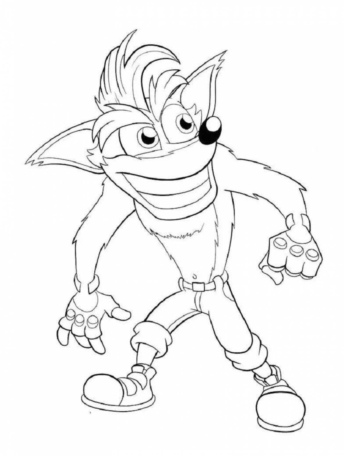 Crush coloring page