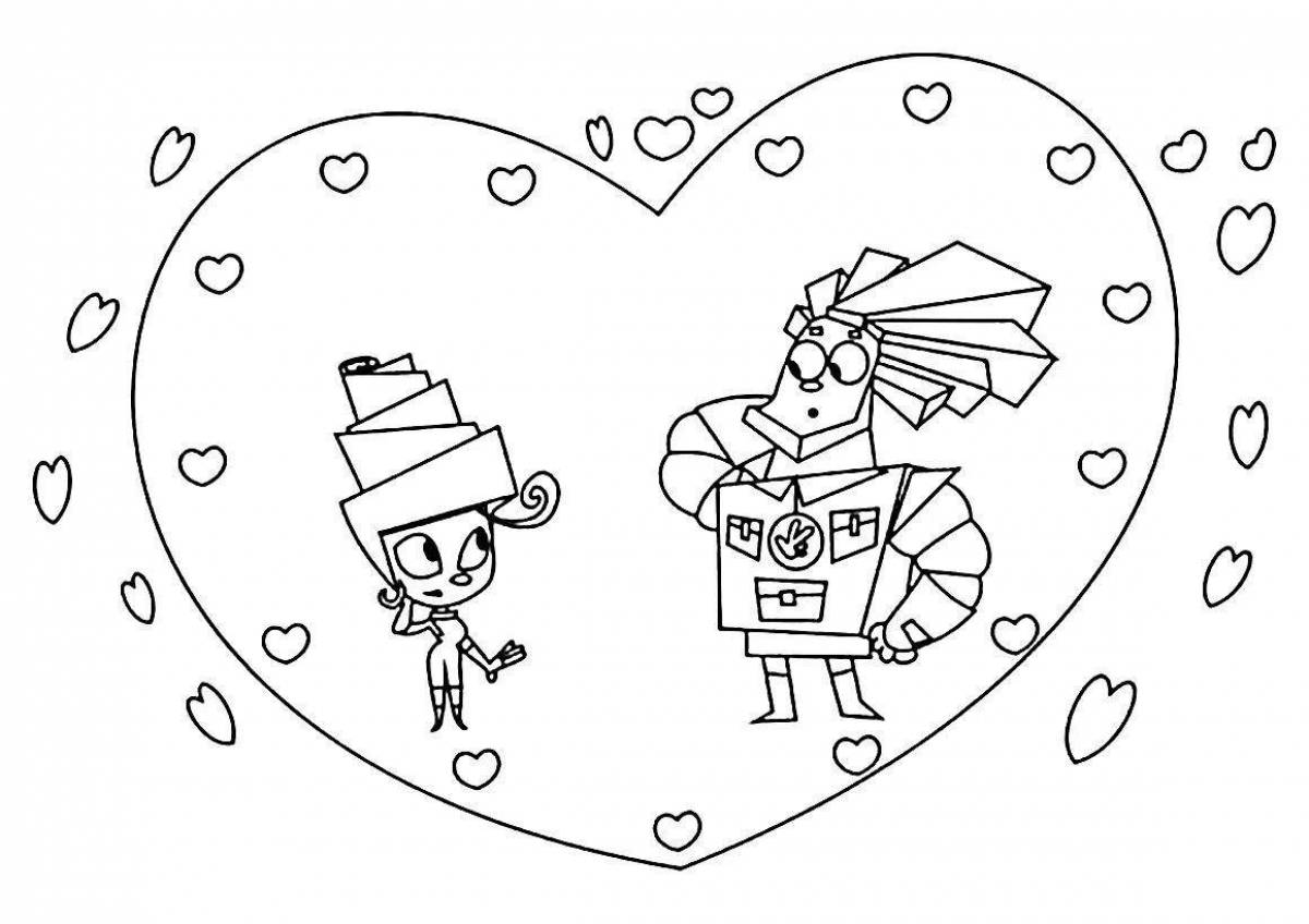 Coloring page funny papus