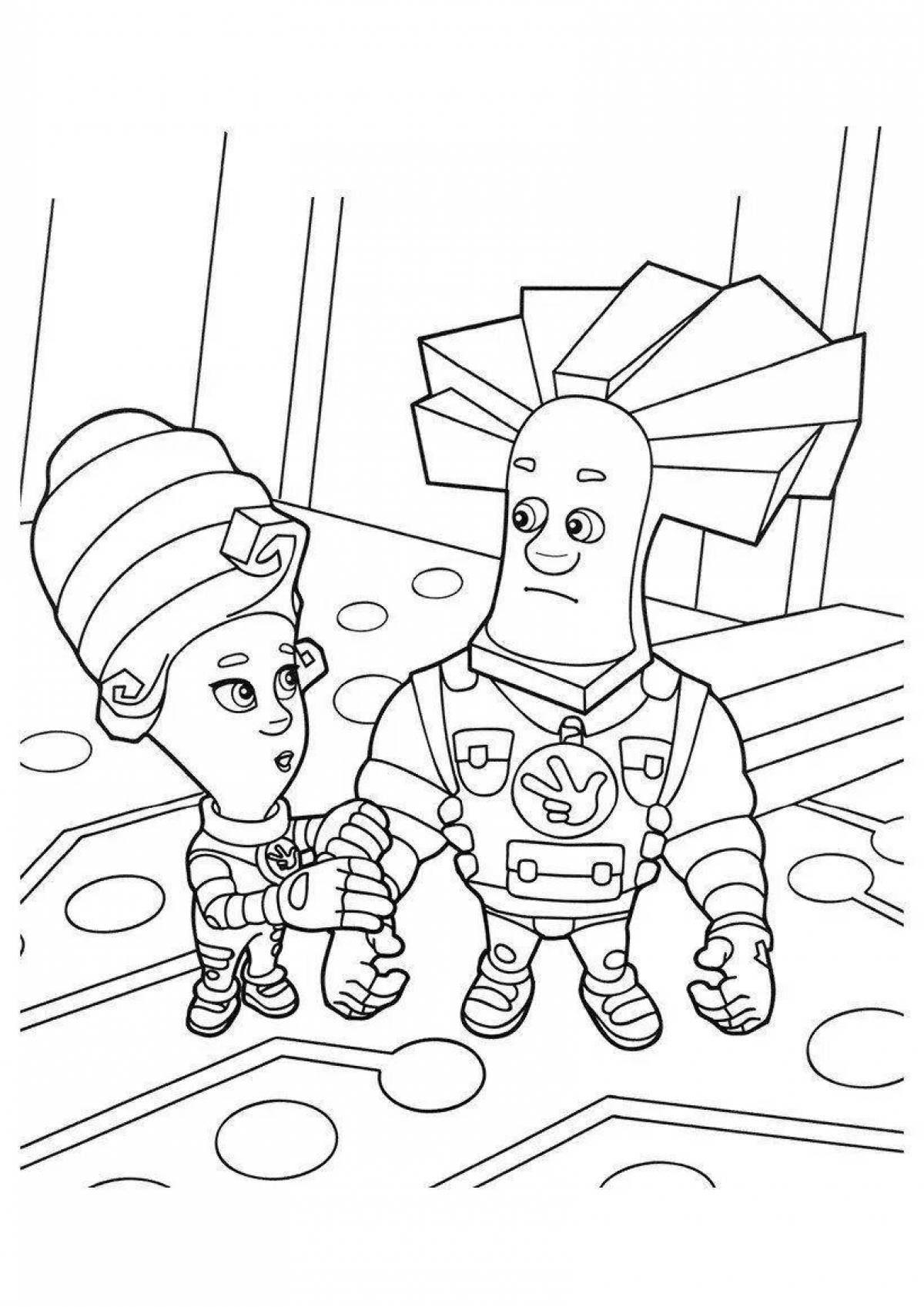 Coloring page magnificent papus