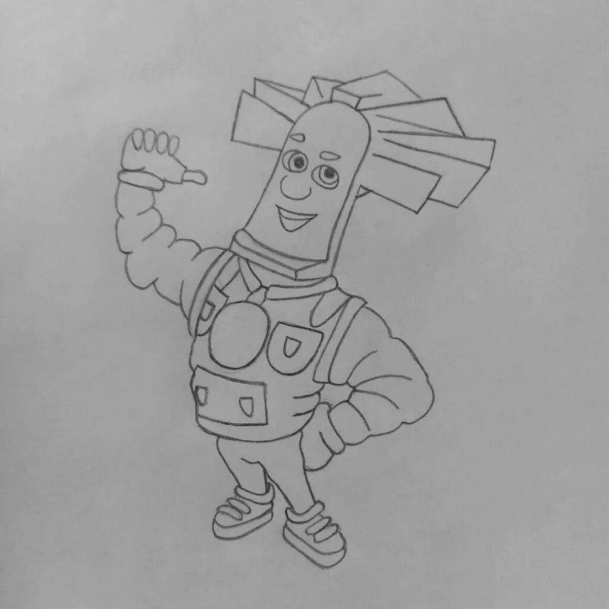 Coloring book radiant papus