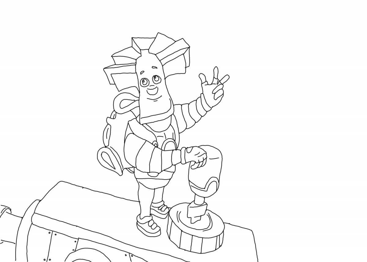 Coloring page dazzling papus