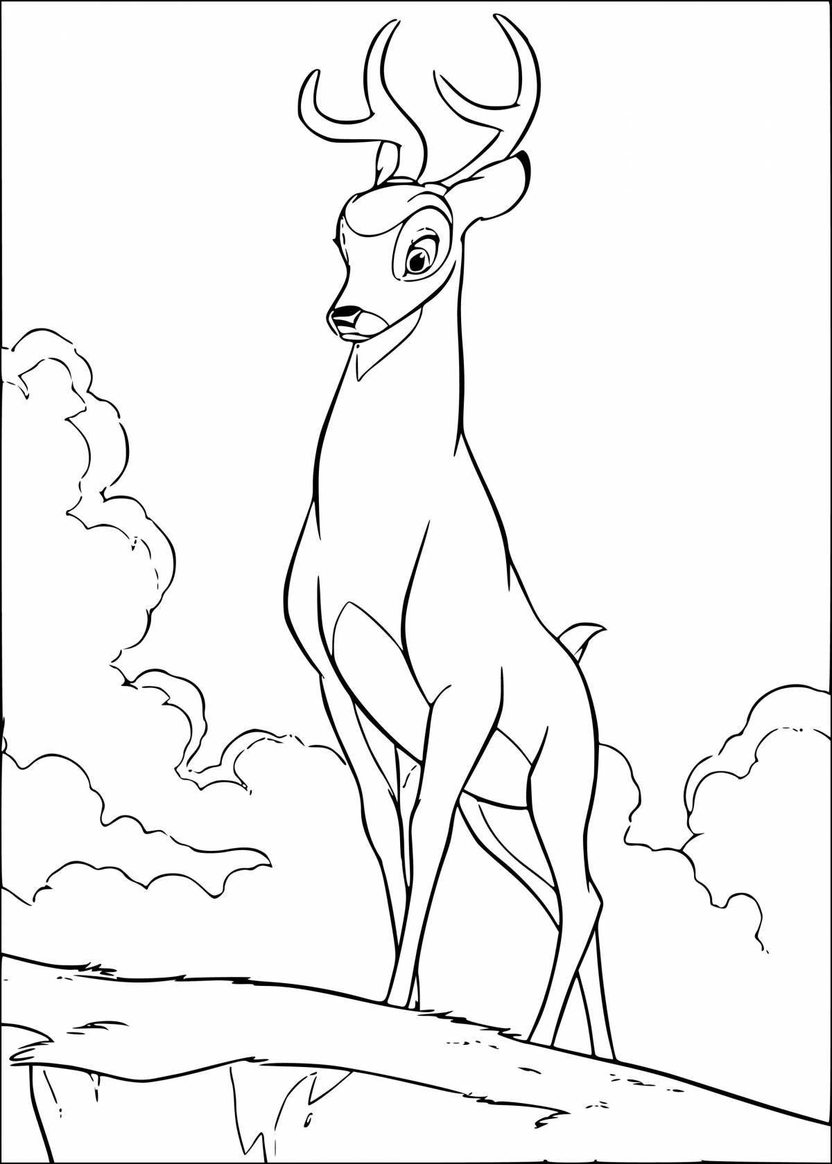 Photo Cute doe coloring book