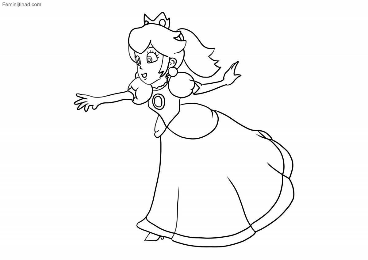 Playful peach coloring