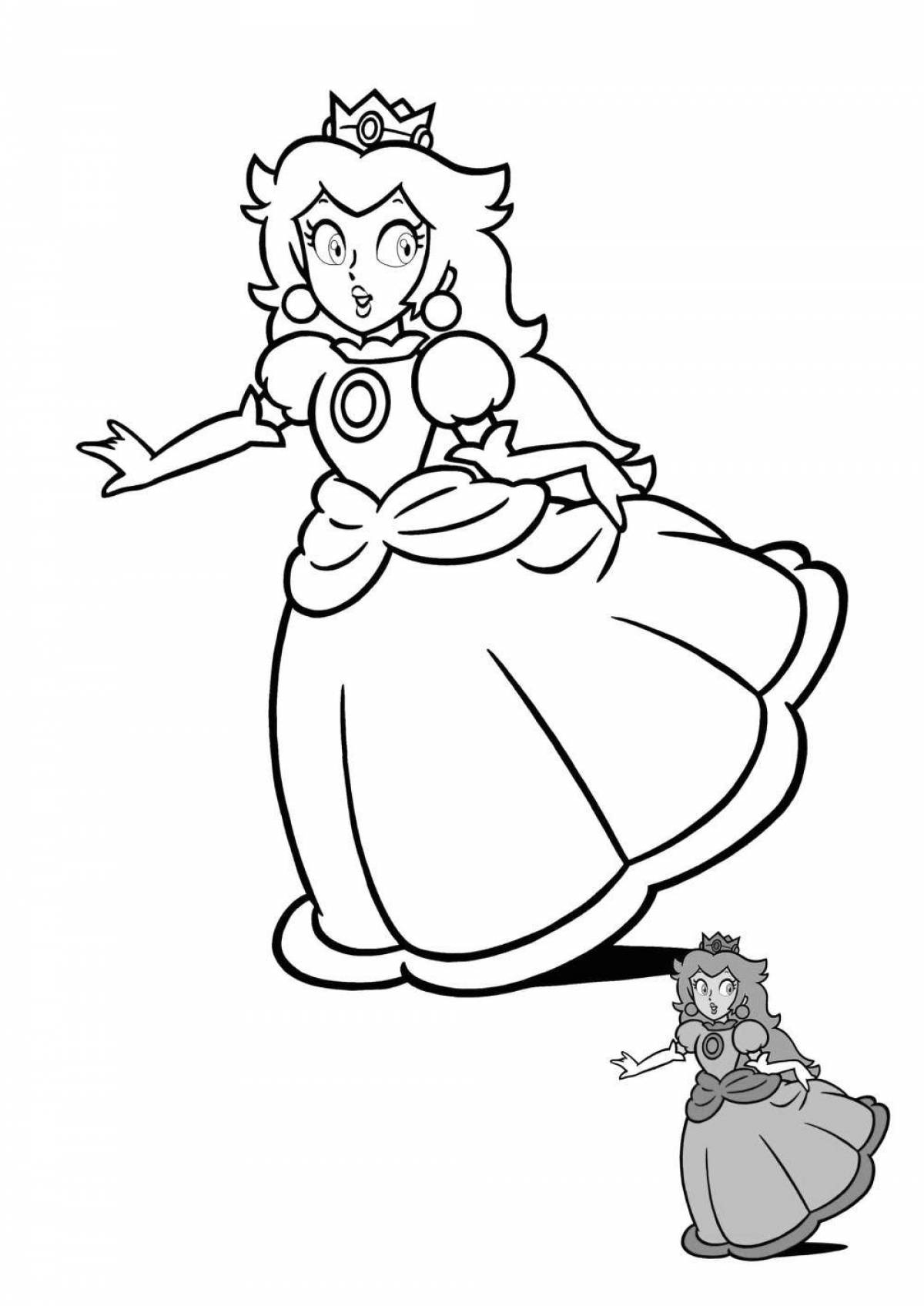 Peach blossom coloring page