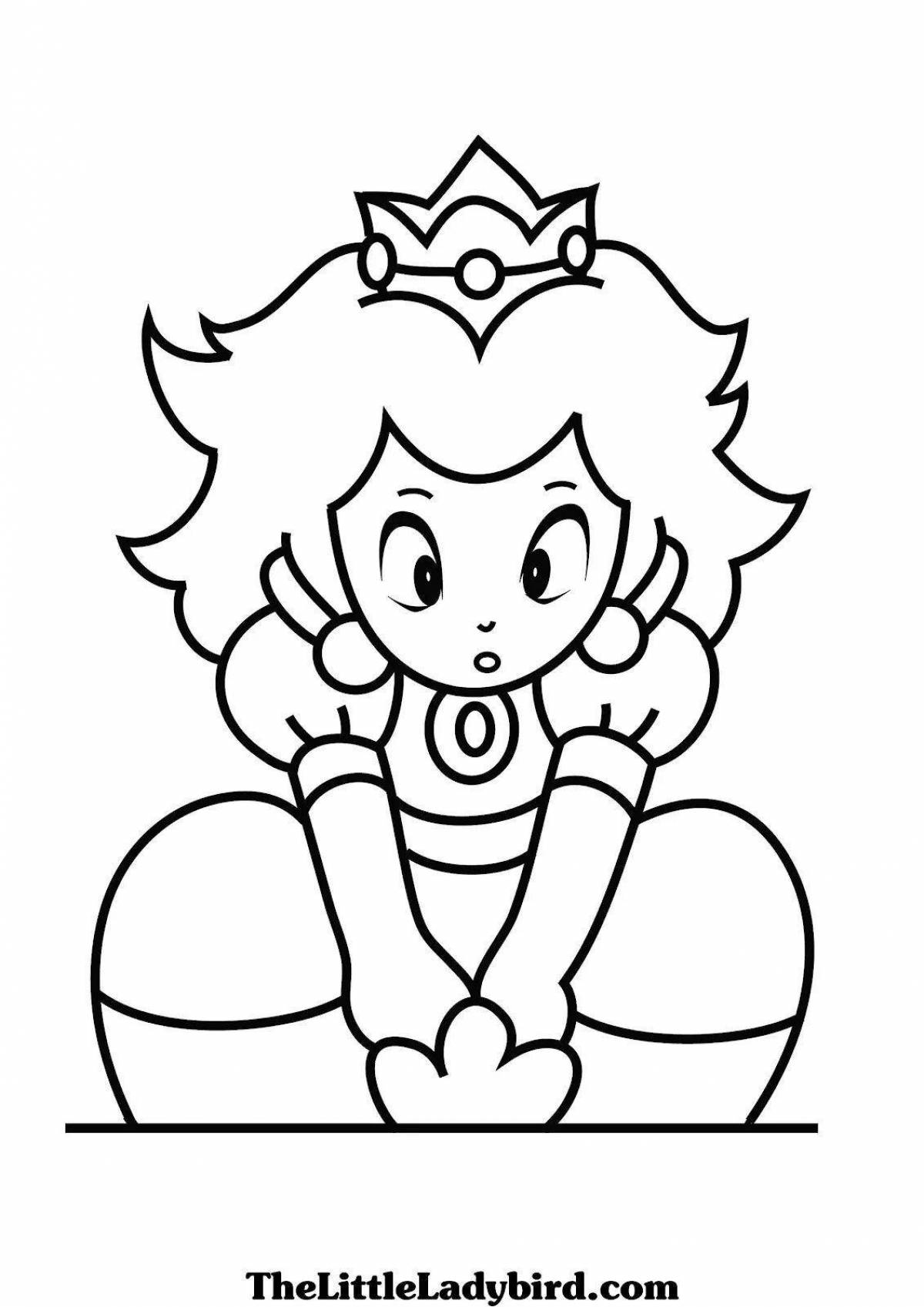 Great peach coloring book