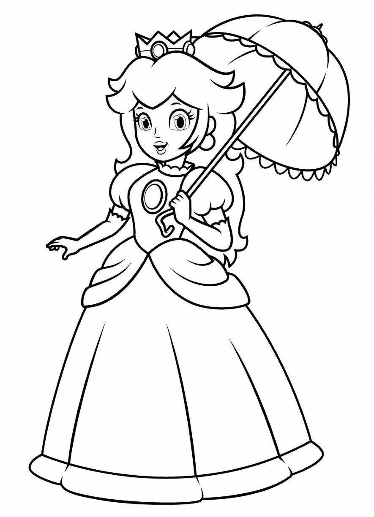 Animated peach coloring