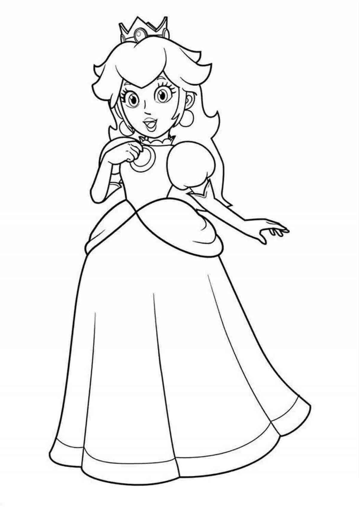 Animated coloring peach