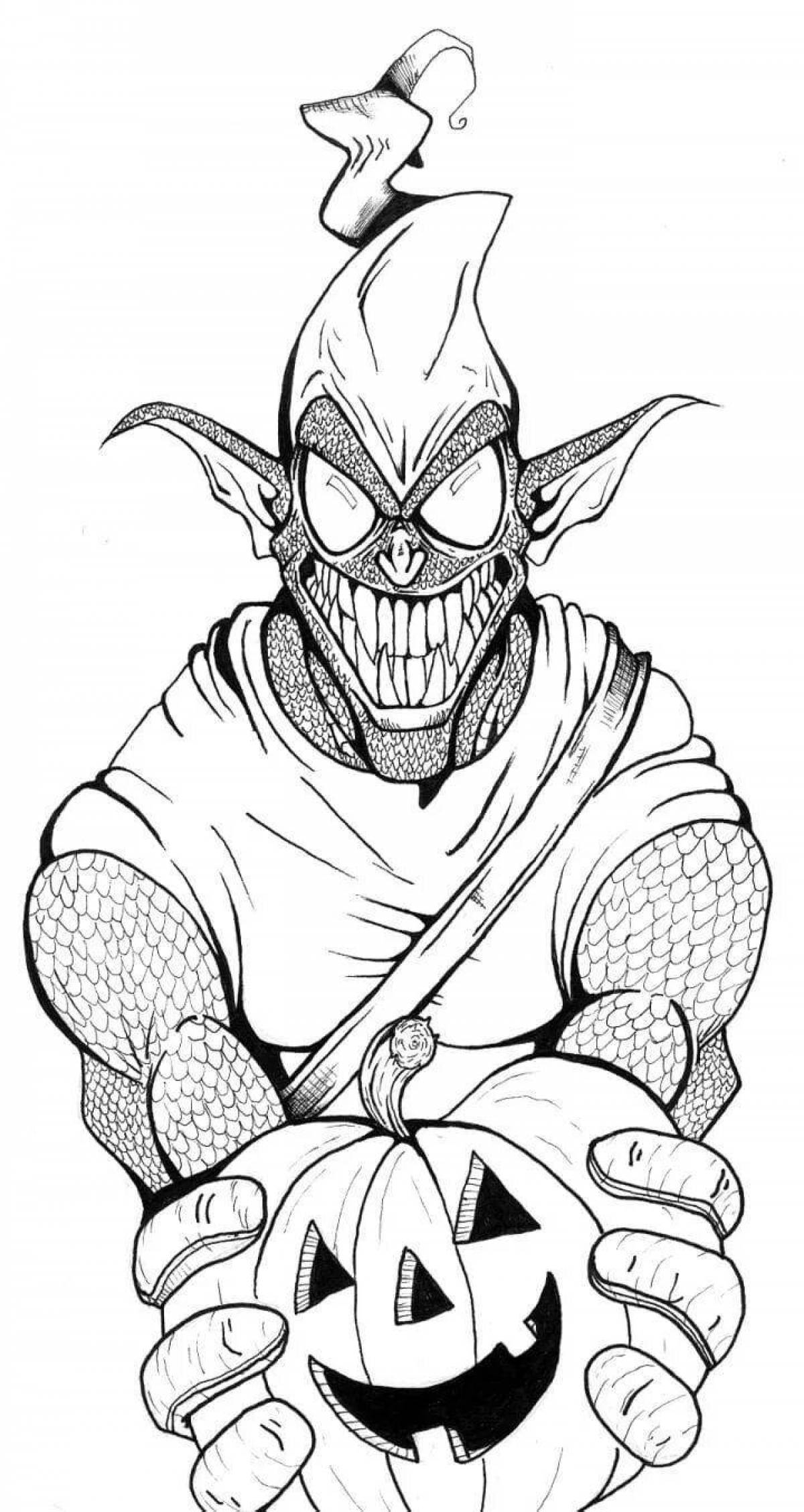Great supervillain coloring book