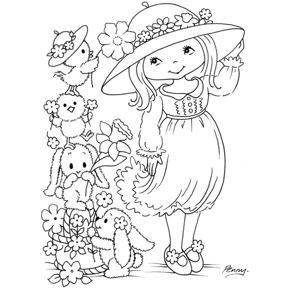 Blooming pinterest coloring page