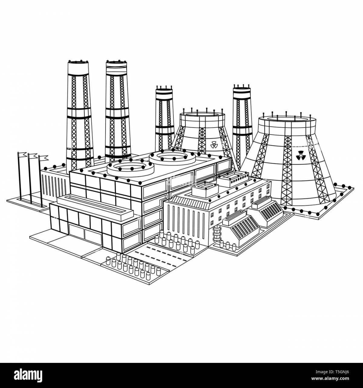 Amazing nuclear power coloring book