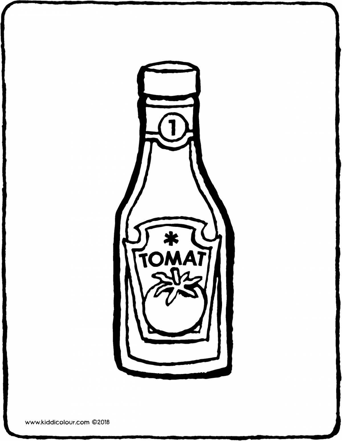 Photo Hot sauce coloring page