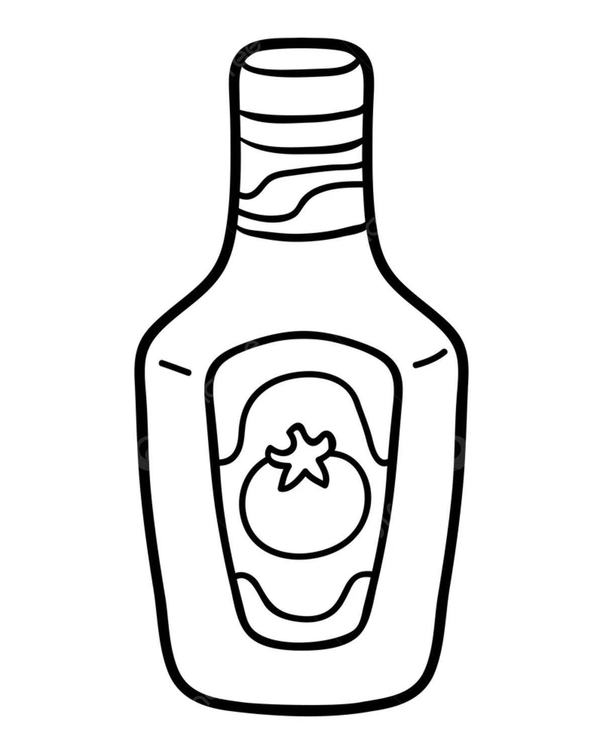 Thin sauce coloring page