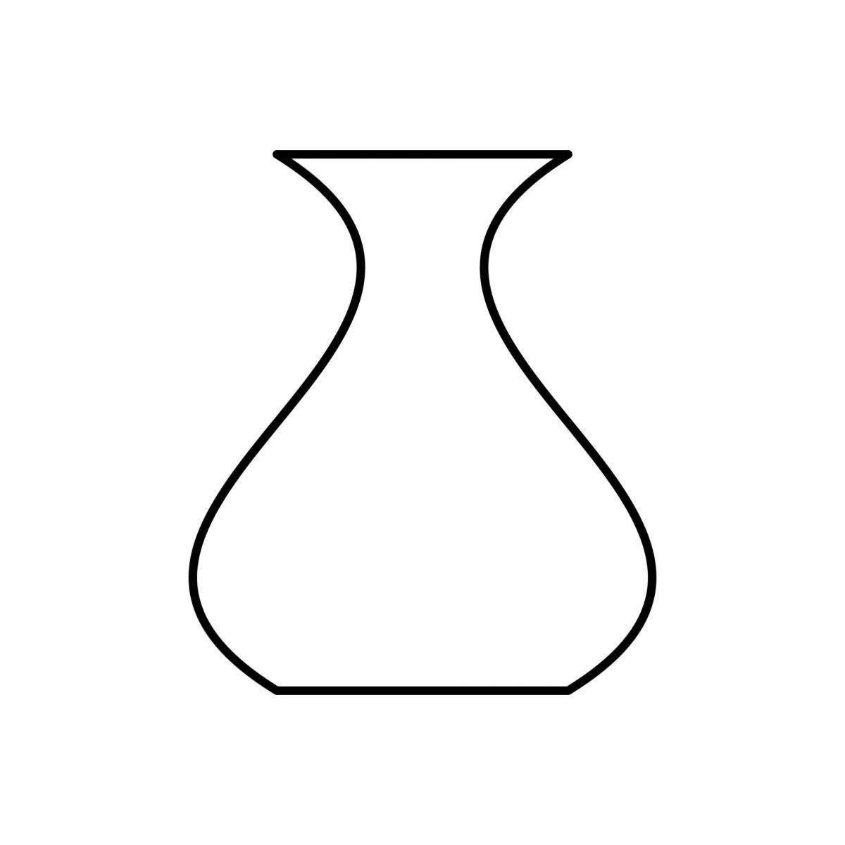 Coloring page dazzling vase