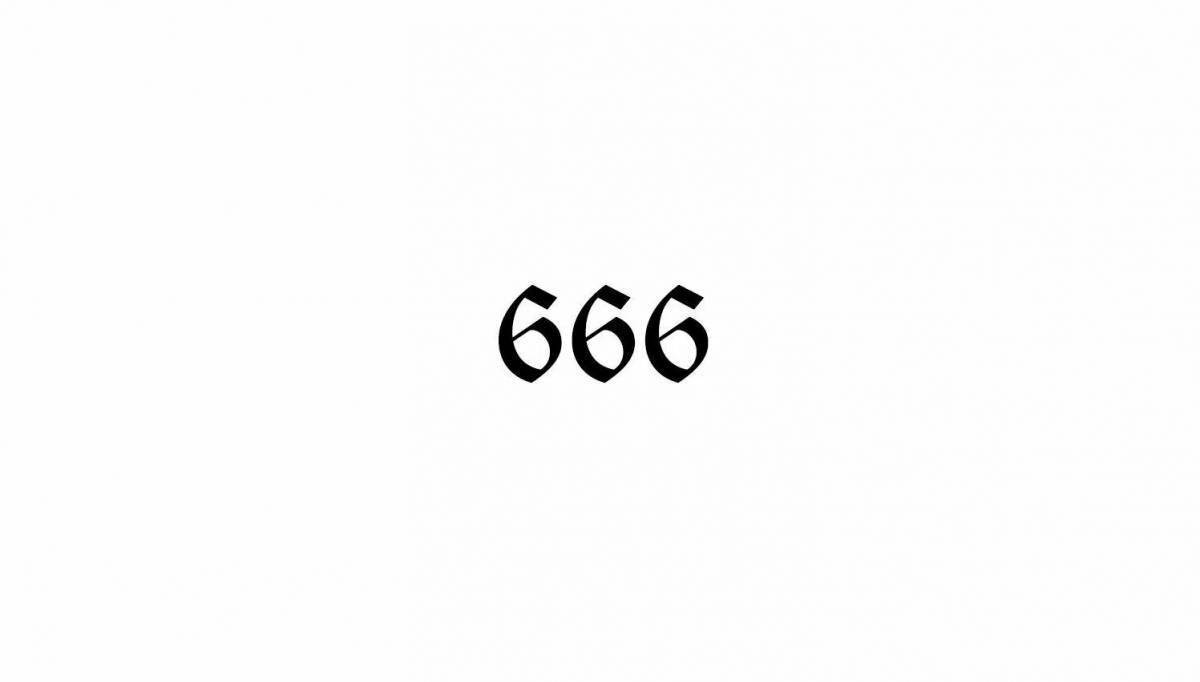 Картинка с надписью 666