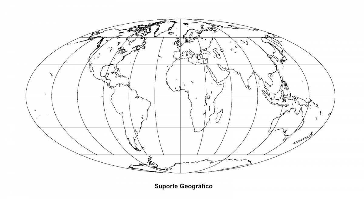 На фрагменты географической карты схематично изображены. Карта земного шара. Земной шар рисунок. Карта земного шара с параллелями и меридианами.