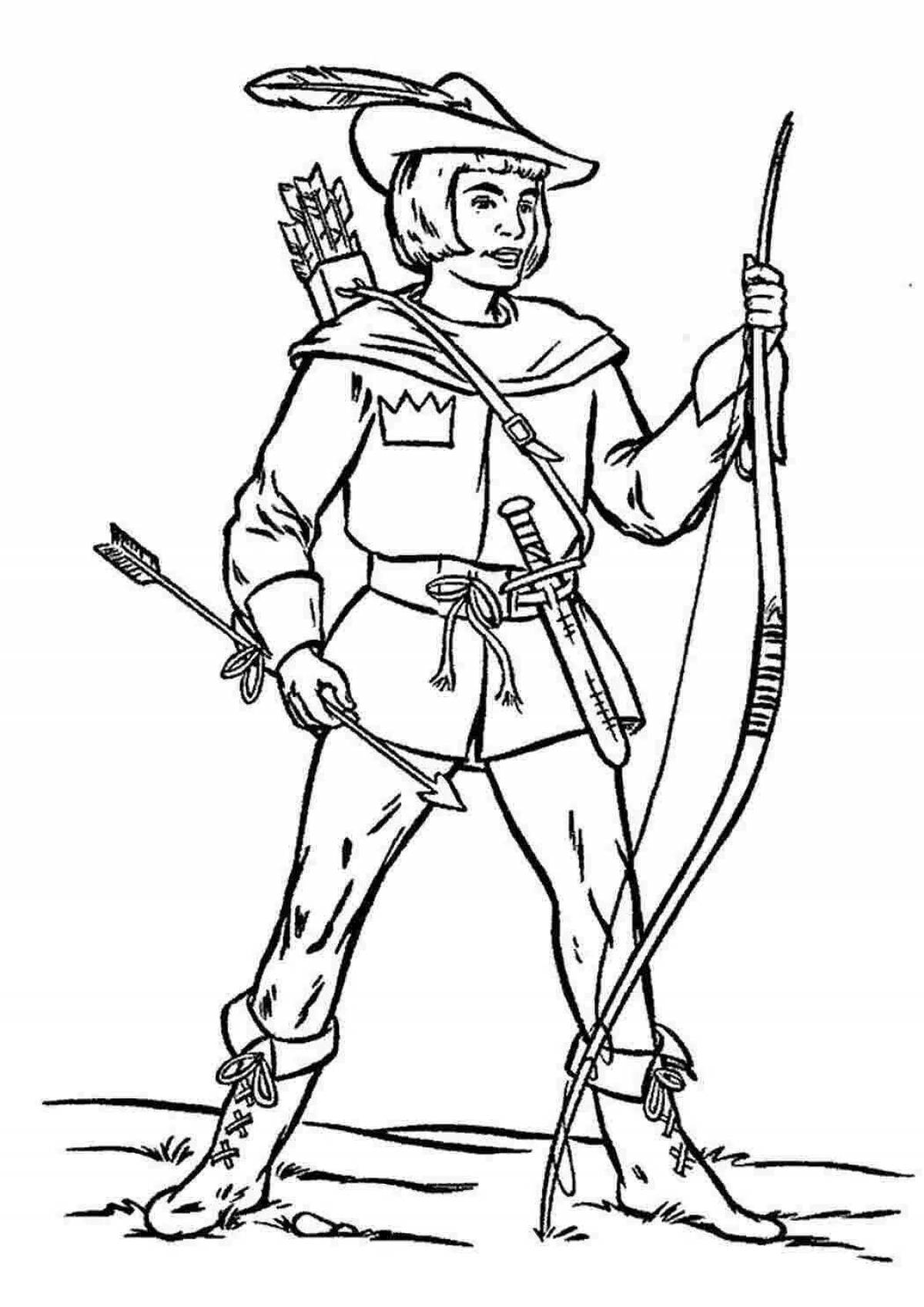 Coloring book valiant archer
