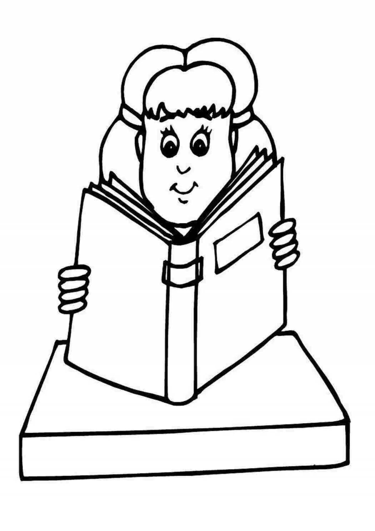 Coloring book innovative librarian