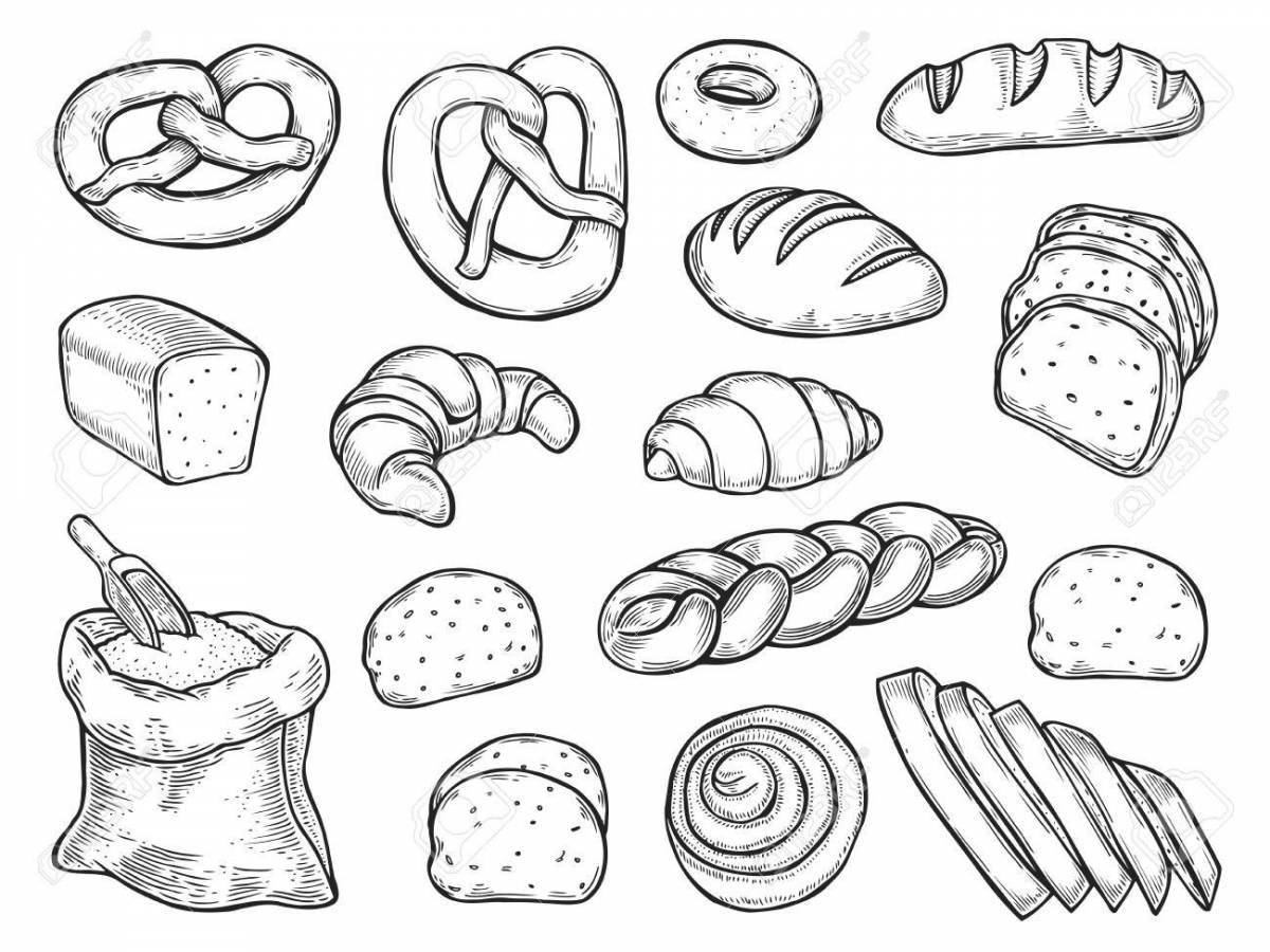 Magic bread coloring page