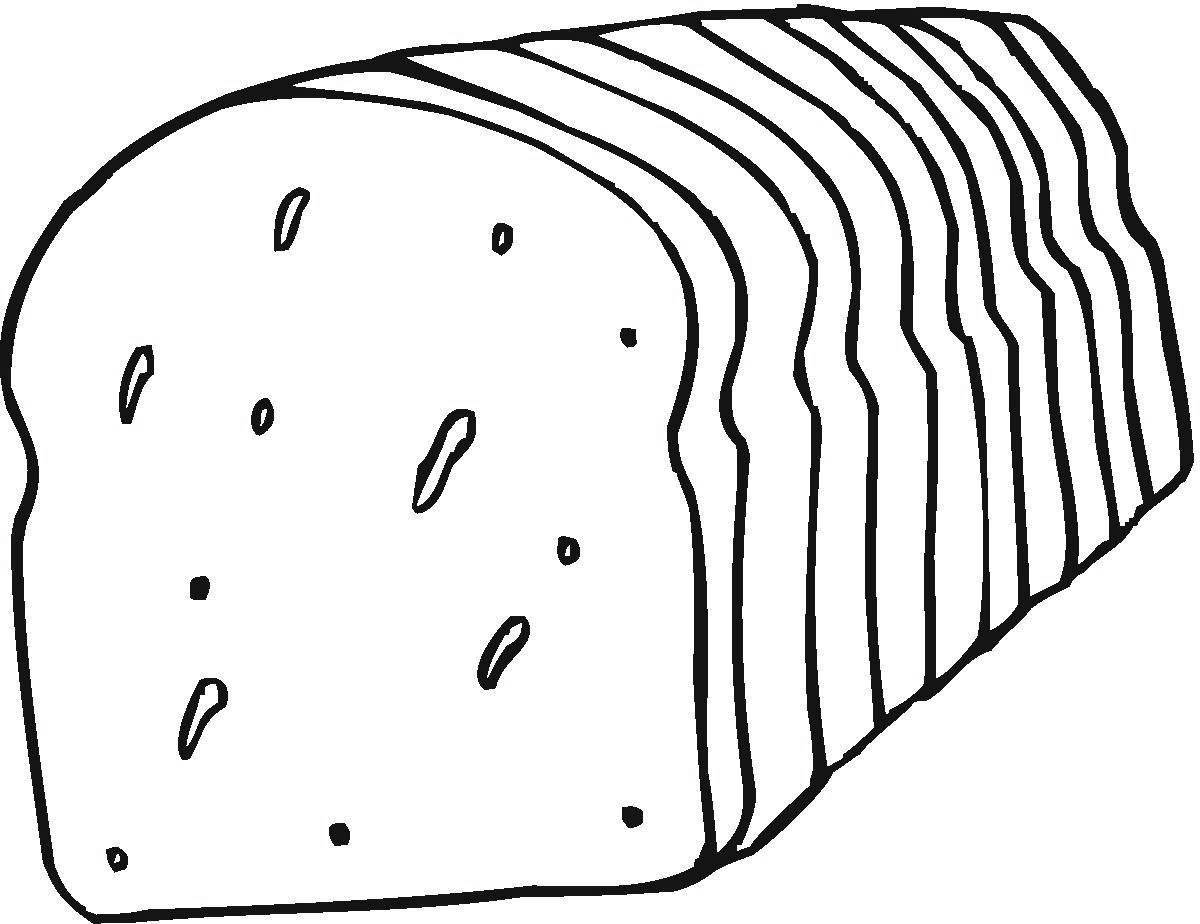 Great bread coloring page