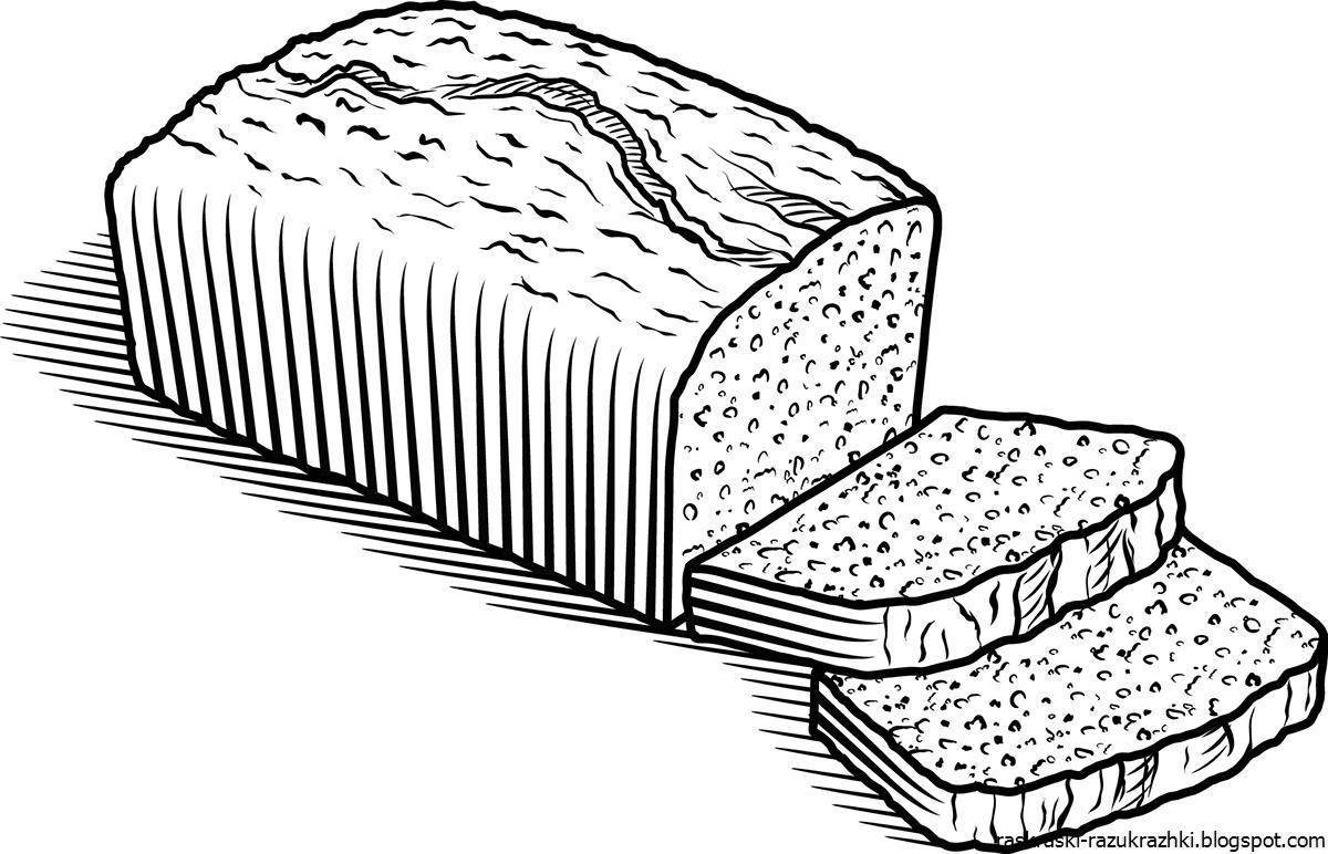 Glorious bread coloring page