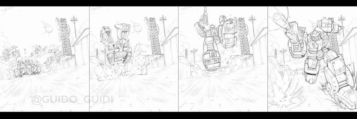 Majestic ravager coloring page