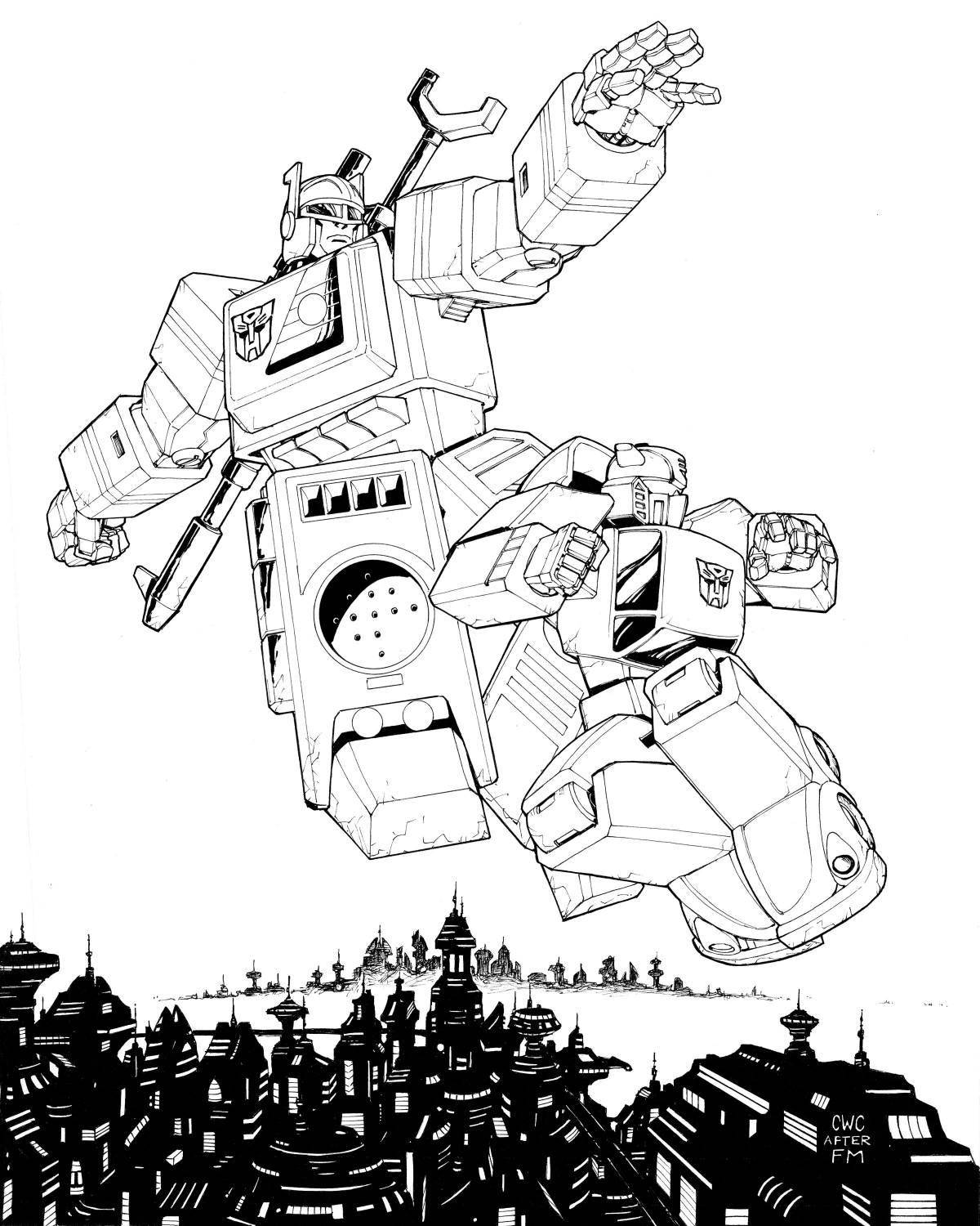 Gorgeous ravager coloring page